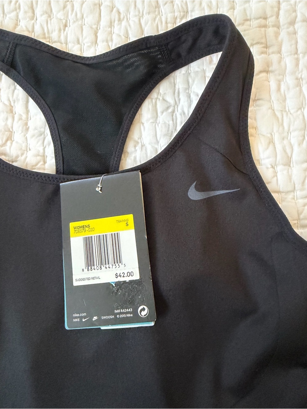 Nike Black Racerback Medium-Impact Sports Bra - Picture 3 of 6